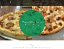 Tablet Screenshot of pioneerpizzabarn.com